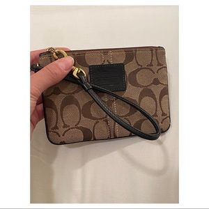 Coach Corner Zip Wristlet